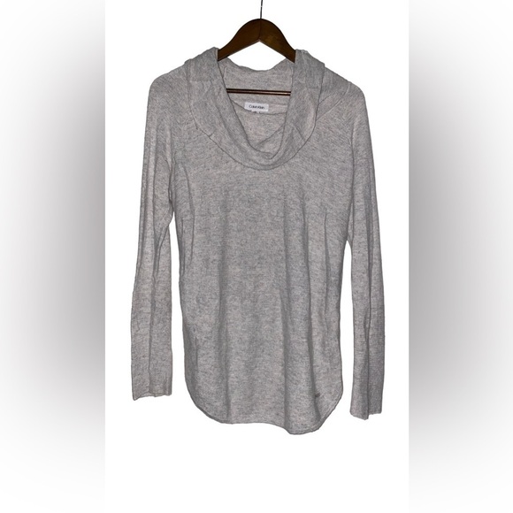 Calvin Klein Cowl Neck Sweater Wool Blend Outdoor Winter Warmth Women M - Picture 1 of 7